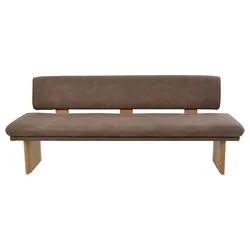 K+W Komfort & Wohnen Polsterbank »Longbeach«, (1 St.), Spitzkissenoptik im Sitz, wahlweise in der Breite 204cm oder 224cm K+W Komfort & Wohnen braun 78