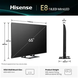 Hisense 65E8Q 65 Zoll ULED MiniLED 4K Smart TV