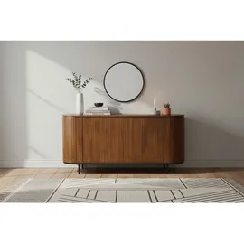 SIT Möbel Sideboard 170 x 80 x 45 cm Beige / Schwarz
