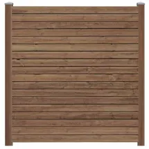 Delta Sichtschutzzaun 180 x 194 cm Braun Kiefer
