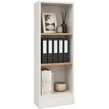 VCM Dilos Büroschrank 114 x 52 x 30 cm Braun/Weiß