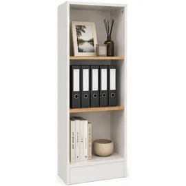 VCM Dilos Büroschrank 114 x 52 x 30 cm Braun/Weiß