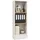 VCM Dilos Büroschrank 114 x 52 x 30 cm Braun/Weiß