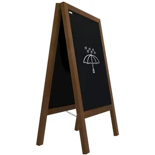 ALLboards Kundenstopper wasserfest mit lackiertem Holzrahmen 100×60 cm