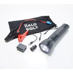 HALO BOLT Taschenlampe RC mit KFZ-Starthilfe, Handy-Ladegerät und USB-Anschluss EINHEITSGRÖSSE