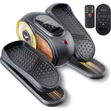 Merach & Mini Ellipsentrainer & Pedaltrainer, Untertisch Crosstrainer mit 12 Stufen, Fernbedienung, LED-Display,