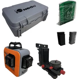 NEDO X-Liner 3D green Kreuzlinienlaser 3x360° IP54
