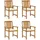 vidaXL Gartenstuhl 57 x 57 x 92 cm beige/weiß 8 St.