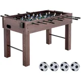 Vevor Tischfußballtisch, 55 Zoll Tischfußballtisch in Standardgröße, Tischfußballtisch in Voller Größe für den Innenbereich, Tischfußballtisch-Set, inklusive 4 Bällen und 2 Getränkehaltern