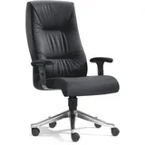 SITWELL STEIFENSAND AG Bandscheiben-Bürosessel Turbo-XXL Leder Schwarz