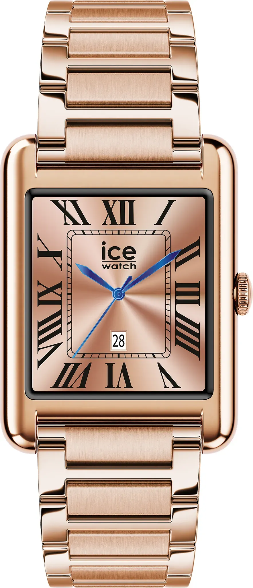 Smartwatch ICE-WATCH, rosa (roségoldfarben, roségoldfarben), Smartwatches, Damen, Smartwatch, Armbanduhr, Damenuhr, Edelstahlarmband, Bluetooth, digital
