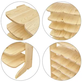 Erst-Holz 90.80-01 Doppel-Schuhregal 52 x 104 x 30 cm beige