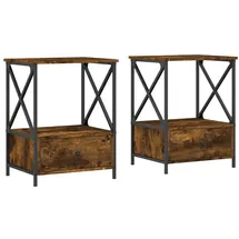 vidaXL Nachtschrank 50 x 41 x 65 cm Braun