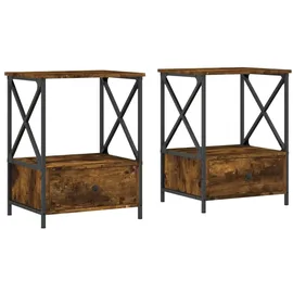 vidaXL Nachtschrank 50 x 41 x 65 cm Braun