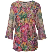 GOLDNER Bunte Tunika mit floralem Print Bunt 42
