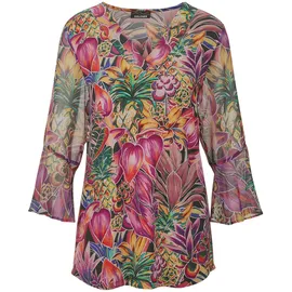 GOLDNER Bunte Tunika mit floralem Print Bunt 42