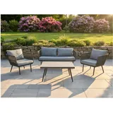 LC Garden Saigon Loungeset grau/silber