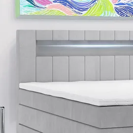 m-punkt KUBA KING 180 x 200 cm Grau