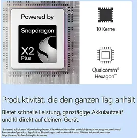 Microsoft Surface Pro 12 Copilot+ PC Snapdragon X2 Plus 16 GB RAM 512 GB SSD Schwarz EP2-73285
