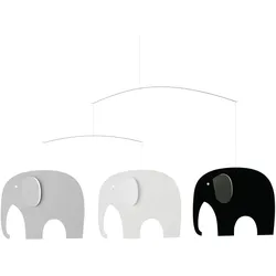 Flensted Mobiles - Elefanten Treffen Mobile, grau