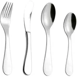 Esmeyer 4-teiliges Kinderbesteck SUNNY, Edelstahl 18/10 poliert. in Geschenkverpackung