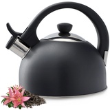 Kadax Wasserkessel aus Edelstahl, 1,7L Wasserkessel, Anthrazit