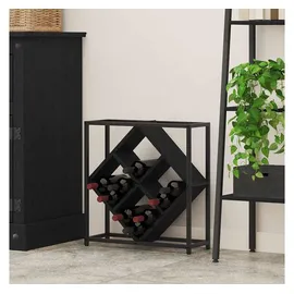 vidaXL Weinregal 51 x 18 x 52,5 cm Schwarz