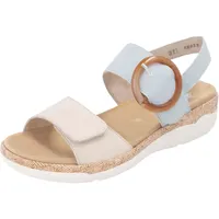 REMONTE Damen R6853 Riemchensandalen, Blau, 38 EU