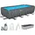 BESTWAY Winterfestes Frame Pool APX365 Komplett-Set mit Sandfilteranlage 549 x 274 x 132 cm marmor-optik eckig
