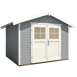 Weka Gartenhaus 122 2,40 x 2,05 m grau