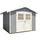 Weka Gartenhaus 122 2,40 x 2,05 m grau