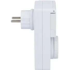 Unitec Zeitschaltuhr Countdown- und Dämmerungsfunktion weiß mechanisch, weiß, IP44