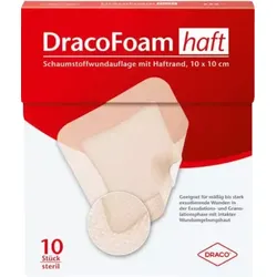 DRACOFOAM Haft Schaumstoff Wundaufl.10x10 cm 10 St Verband