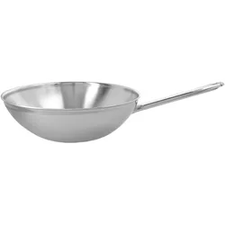 Demeyere Apollo 7 Wok flacher Boden 30 cm, 18/10 Edelstahl