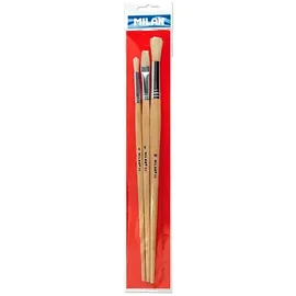Milan Blister 3 Bürsten für Öl und Acryl Serie 512, und 522,