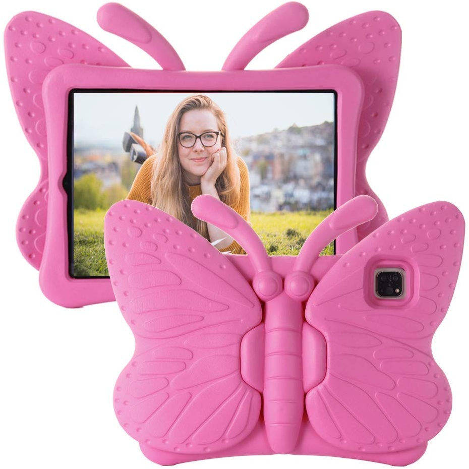 Tading Butterfly Kids iPad Hülle für iPad Pro 11 Zoll (2022/2021/2020, 4th/3rd/2nd Generation), iPad Air 5th/4th Gen Hülle 10.9 Zoll 2022 2020, stoßfester Eva-Schaum-Ständer, niedliche Hülle für