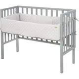 roba Beistellbett 2 in 1 Style taupe inkl. Matratze, Nestchen und Sicherheitsbarriere