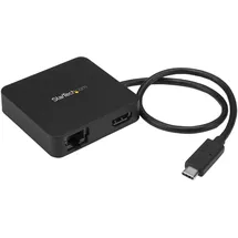 Startech USB-C Multiport Adapter - USB Hub (1x USB-A, 1x USB-C) - Gigabit Ethernet,