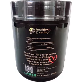 healthy & caring L-Arginin Kapseln 500 Stück