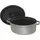 Staub Cocotte 37 cm oval graphitgrau
