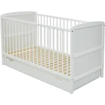 Kids Collective Babybett Kinderbett Weiß 70 x 140 cm