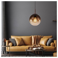 ETC Shop Design Pendel Decken Leuchte Wohn Ess Zimmer Glas Kugel Hänge Lampe Beleuchtung rund