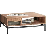 Livetastic Couchtisch Grau, Akaziefarben - 70x40x118 cm