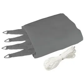 WINDHAGER Sonnensegel Capri Rechteck 3 x 4 m, Sonnenschutz für Garten & Terrasse, UV- und witterungsbeständig, grau