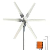 12V 24V 48V Windkraftanlage 800W Windturbine mit MPPT Laderegler Horizontale 3 Phase AC Horizontaler Windgenerator Für Home bauernhof 6 Blätter Windmühle