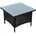 Beistelltisch Tisch Polyrattan Gartentisch Rattan Balkontisch Teetisch Schwarz