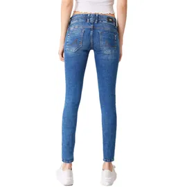 LTB Julita X - Hautenge Jeans in mittelblauer Used Look-W31 / L30