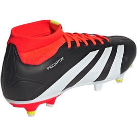 adidas Predator League Sock SG Stollen-Fußballschuhe Herren Fussball-Rasenschuhe 24, cblack/ftwwht/solred 47 1/3
