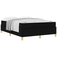 VidaXL Bettrahmen mit Matratze Schwarz 160 x 200 cm