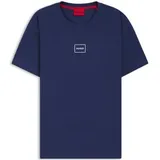 Hugo Laze T-Shirt Dunkelblau Baumwolle Small Herren